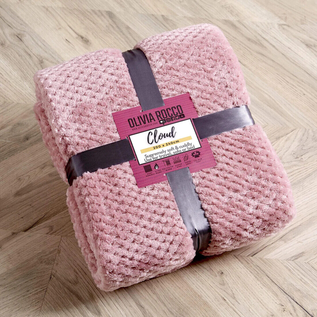 Super Soft Fleece Cloud Ombre Warm Throw Blanket Throws Travel Sofa Bed