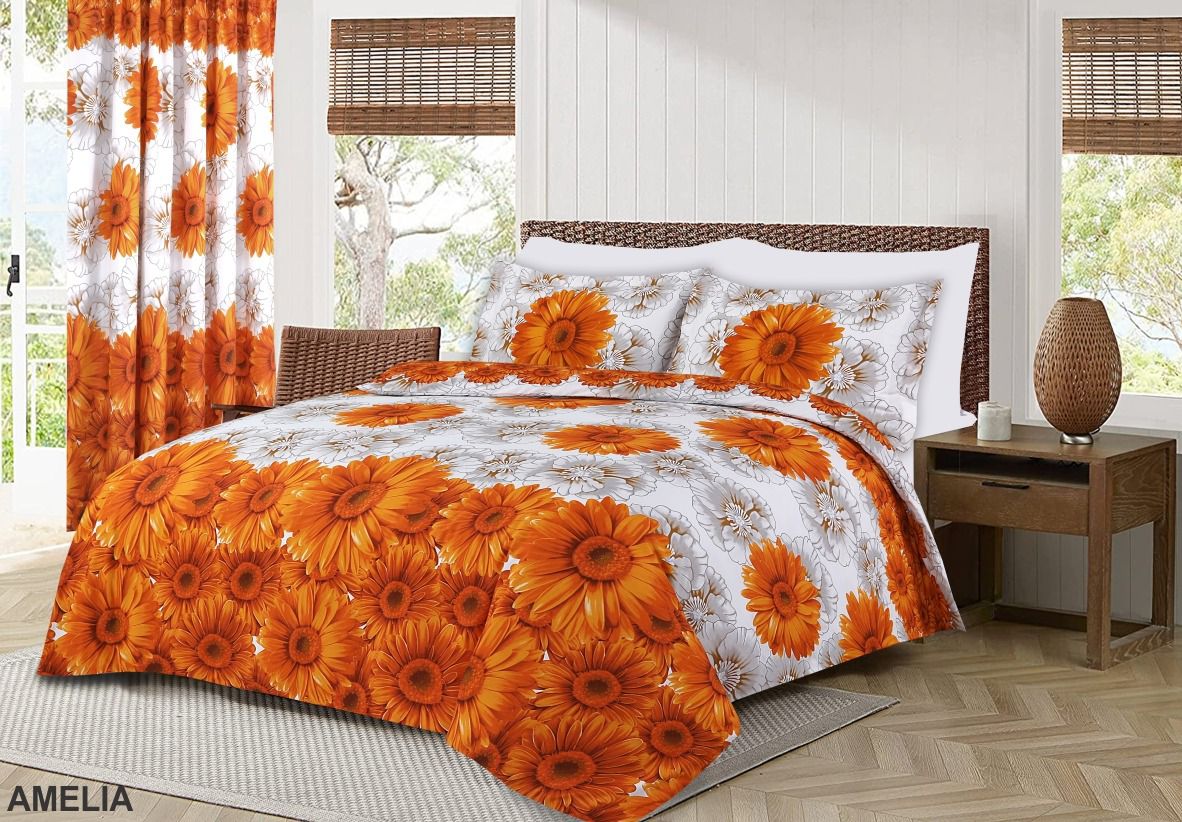 3D Duvet Cover Bedding Set With Fitted Sheet & Pillow Case